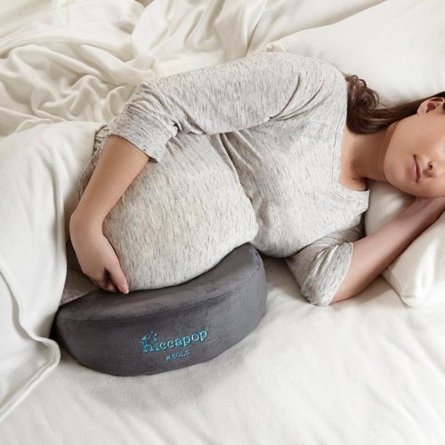 Gray OYOWUOT Pregnancy Pillow U Shape with Removable Soft Velvet Cover Full Body Maternity Pillow for Pregnant Women Sleeping for Back Belly Hips Legs Support 