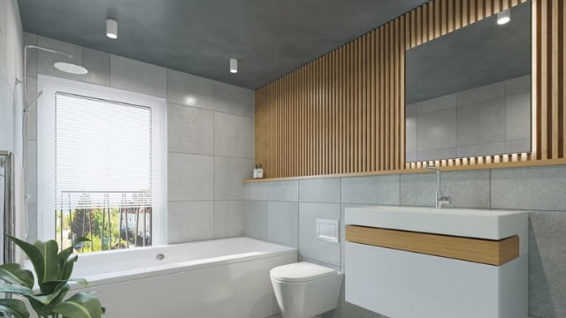 Minimalist Organic Style Bathroom Vanity