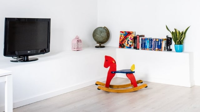 Store Toys on Your TV Stand