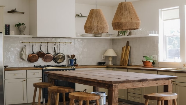 Use a Tall Table as a Kitchen Island