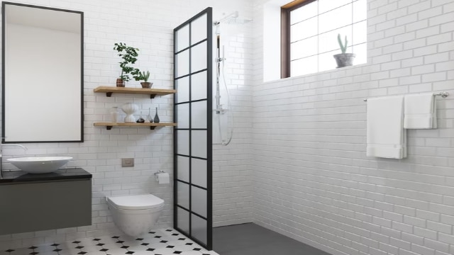 Industrial-Style Shower Panels