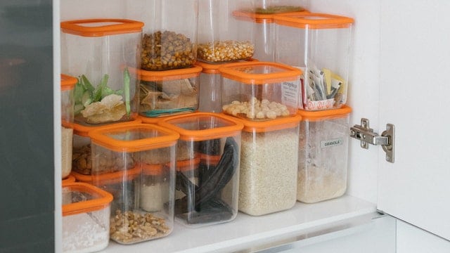 Organize Your Food in Clear Plastic Containers