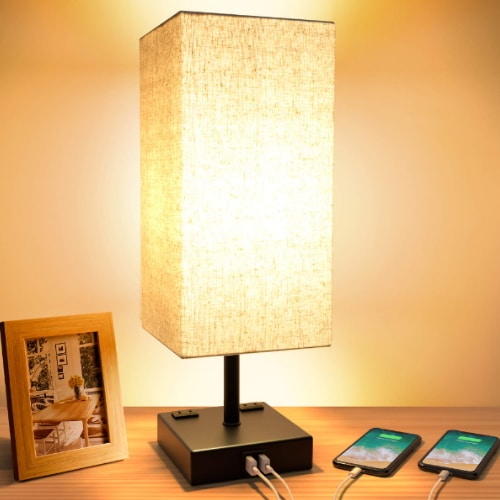Hansang Store 3-Way Touch Control Dimmable Bedside Lamp