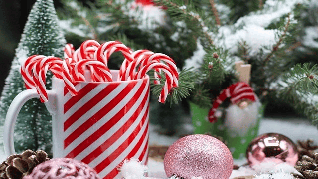 How to Decorate a Small Living Room for Christmas - Candy Cane